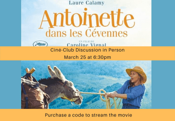 Ciné-Club Discussion (in person): Antoinette dans les Cévennes